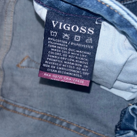 Vigoss Denim Jeans with Contrast Stitching - Picture 3 of 4